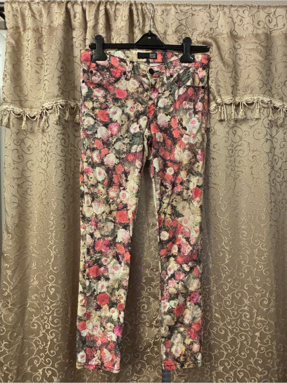 David Kahn Floral Nikki Skinny Pants